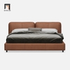 G3 Giường ngủ hiện đại da giả nâu đậm GN44 Itotia 1m6 x 2m giá rẻ