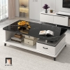 bàn trà 1m x 50 mặt đá trắng