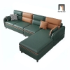 S2 Ghế sofa góc L da công nghiệp GT83 Quanu 2m6 x 1m6 gia đình