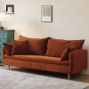 sofa băng màu cam đất
