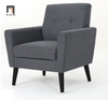 I1 Ghế sofa đơn giá rẻ 1 nệm ngồi DT28 Hamton xám lông chuột