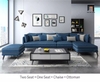 A3 Bộ ghế sofa góc L hiện đại GT21 Grace 3m1 x 1m6 xám đậm