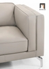 N2 Bộ ghế sofa góc L da giả Pu GT103 Ellis 2m4 x 1m6 chân inox