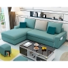D3 Bộ ghế sofa góc chữ L giá rẻ GT154 Morton 2m9 x 1m6 vải nỉ