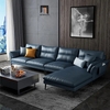 K3 Bộ ghế sofa góc L 3m1 x 1m6 GT54 Jasiway xám lông chuột