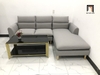 sofa góc xám trắng