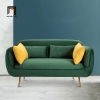 sofa băng xanh lá