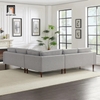 K3 Bộ sofa góc L phòng khách GT240 Granville 2m4 x 2m4 màu cam