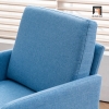 X2 Ghế sofa đơn xanh dương DT105 Ghisham vải nỉ bố giá rẻ