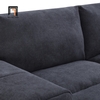P3 Bộ ghế sofa chữ U xám than UT15 Boggy vải nỉ 3m giá rẻ