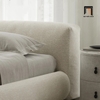 N3 Giường ngủ vải nỉ xám trắng 1m6 x 2m GN48 Amos cho gia đình