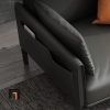 M2 Ghế sofa đơn 1 chỗ ngồi văn phòng DT68 Dubuque da Pu đen