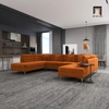 U3 Ghế sofa chữ U cao cấp UT19 Tyne 3m2 màu cam vải nhung