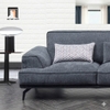 sofa góc nỉ xám đậm