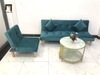 Y2 Set ghế sofa nhỏ gọn giá rẻ KL3 GBL1 xanh lá vải nhung