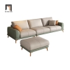 S3 Bộ ghế sofa góc da giả 3m x 1m6 GT174 Atonio chung cư hiện đại