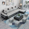 R3 Set ghế sofa góc gật gù GT179 Attica 3m x 1m6 phòng khách lớn