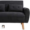 D3 Ghế sofa băng nỉ xám đen BT222 Arlander dài 1m2 nhỏ gọn