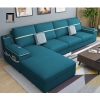 R3 Bộ ghế sofa góc vải nỉ bố GT217 Tobain 2m76 x 1m65 màu carrot
