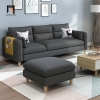 bộ ghế sofa xám đen
