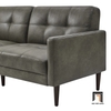 E3 Sofa giường gấp gọn GB108 Bharati 1m9 da công nghiệp xám đen
