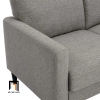 R3 Ghế sofa văng giá rẻ dài 1m9 BT6 Timmin vải nỉ xám ghi