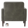 D4 Ghế sofa đơn da công nghiệp DT101 Bharati màu xám đậm
