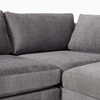 T2 Ghế sofa góc chữ L gia đình GT133 Andes 2m2 x 2m2 xám đậm