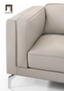 N2 Bộ ghế sofa góc L da giả Pu GT103 Ellis 2m4 x 1m6 chân inox