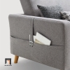 F2 Ghế sofa băng dài 2m4 giá rẻ BT27 Aldeen màu xám ghi vải nỉ