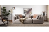 U1 Bộ ghế sofa góc L đa năng GT41 Cisco 3m2 x 2m xám ghi