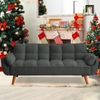 H1 Ghế sofa giường thông minh GB74 Kazal xanh lá vải nỉ dài 2m