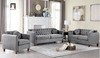 S4 Bộ ghế sofa phòng khách xinh xắn KT125 Prady xanh lá vải nhung