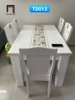 G2 Set bàn ghế ăn đá dày 1m6 GF15-BAD6-G307-B354 6 người