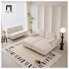 E3 Bộ ghế sofa chữ U giá rẻ UT30 Yushi 3m trắng kem vải nỉ