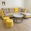 sofa góc vải nỉ xinh xắn