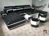 I2 Set ghế sofa góc L da giả GT45 Blink 3m x 1m8 cao cấp