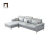 R3 Bộ ghế sofa góc L gật gù GT171 Sheridon 2m3 x 1m55 hiện đại