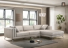 N2 Bộ ghế sofa góc L da giả Pu GT103 Ellis 2m4 x 1m6 chân inox