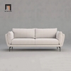 L3 Ghế sofa băng cong xinh xắn BT100 Corrido dài 2m trắng kem