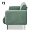 O2 Ghế sofa văng nỉ màu cam BT50 Fresnes 2m1 cho shop tiệm