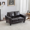G3 Bộ 2 ghế sofa phòng khách sang trọng KT143 Namara da nâu đen