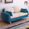 ghế sofa băng nỉ phối màu xinh xắn