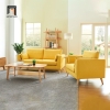 set ghế sofa vải nỉ xinh xắn vàng chanh