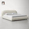 V2 Giường ngủ đẹp 1m6 gia đình GN63 Sadarius vải nhung xanh lá
