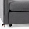 L2 Ghế sofa đơn nhỏ gọn DT24 Easton vải nỉ xám ngồi đọc sách
