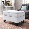 R2 Ghế sofa đơn vải nhung xám DT43 Dolce kiểu dáng sang trọng