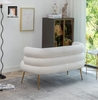 N2 Bộ ghế sofa nhỏ xinh KT144 Demetrius vải lông cừu cho shop tiệm