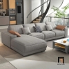 P2 Set ghế sofa góc L cao cấp GT177 Kenora 3m x 1m6 da giả Pu
