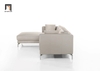 N2 Bộ ghế sofa góc L da giả Pu GT103 Ellis 2m4 x 1m6 chân inox
